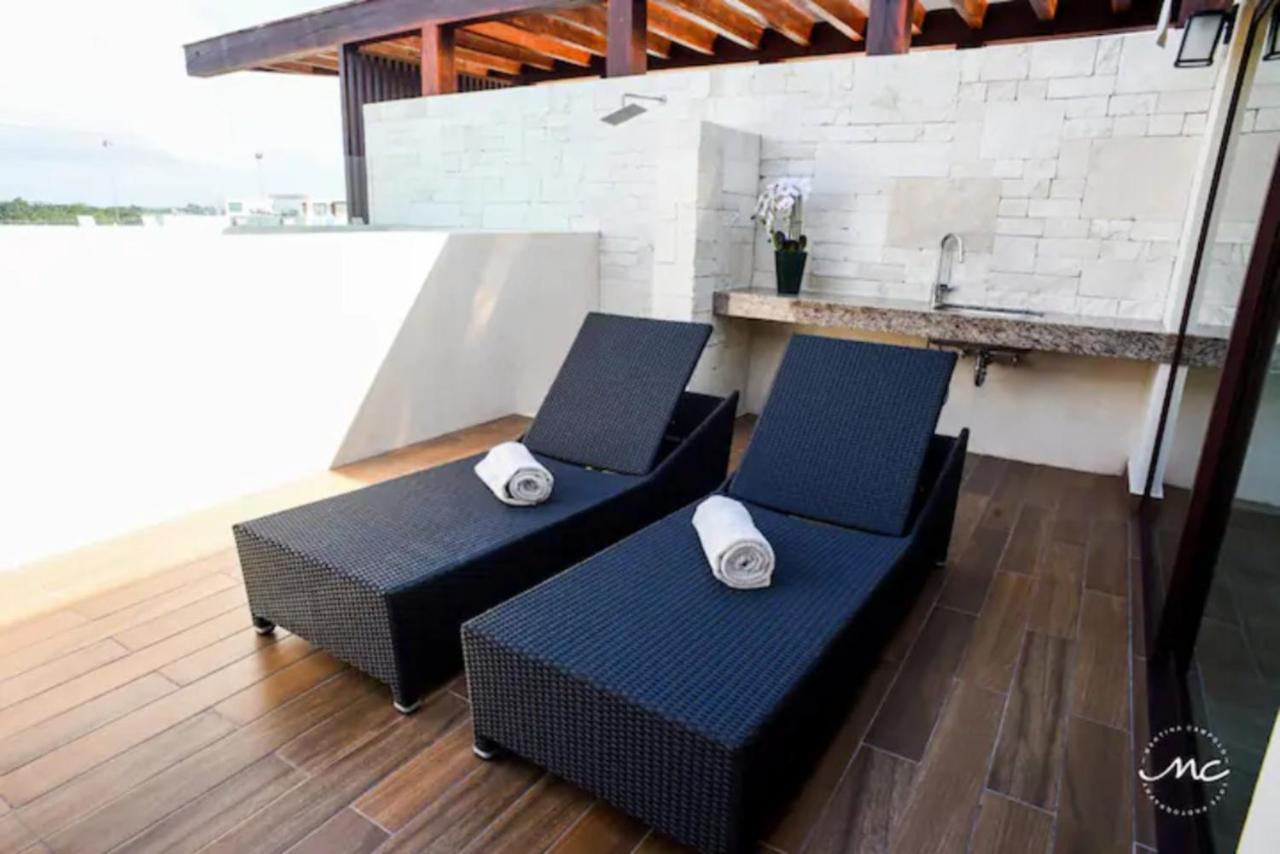 Penthouse Blue Luxury La Veleta Apartment Tulum Exterior photo