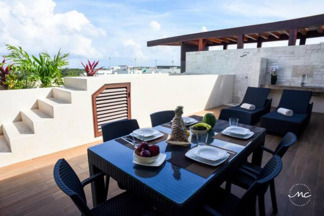 Penthouse Blue Luxury La Veleta Apartment Tulum Exterior photo